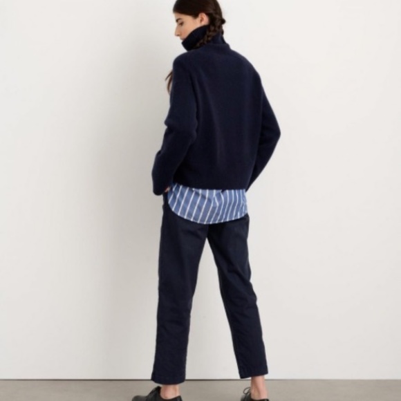 Alex Mill Cecile Turtleneck in 100% Cashmere Turmeric Red Sz S - Picture 8 of 9